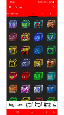 Cube Icon Pack Free android App screenshot 2