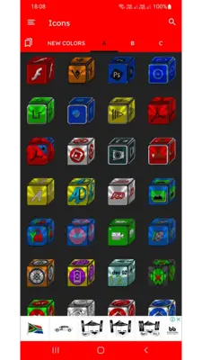 Cube Icon Pack Free android App screenshot 3